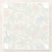 Dessous-de-verre En Verre William Morris Trellis Design classique de papier  (Dos)