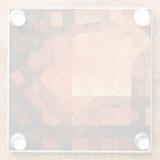 Dessous-de-verre En Verre Window Light Abstract (Dos)