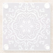 Dessous-de-verre En Verre Wisteria Mandala (Dos)