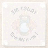 Dessous-de-verre En Verre Wizard (Dos)