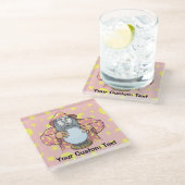 Dessous-de-verre En Verre Wizard with your face (Incliné)
