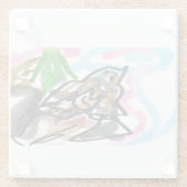 Dessous-de-verre En Verre Wolf autumn joy (Dos)