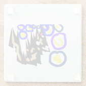 Dessous-de-verre En Verre Wolf latte Halloween fun (Dos)