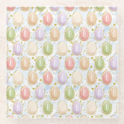 Dessous-de-verre En Verre Wreath de Pâques (Devant)