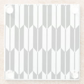 Dessous-de-verre En Verre Yagasuri [black] - Japanese Traditional Pattern (Dos)