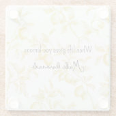 Dessous-de-verre En Verre Yellow Fruit Lemons Make Lemonade (Dos)