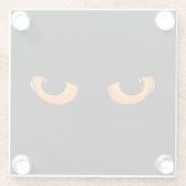 Dessous-de-verre En Verre Yeux éffrayants (Dos)