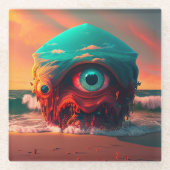 Dessous-de-verre En Verre Yeux ensanglantés (Devant)