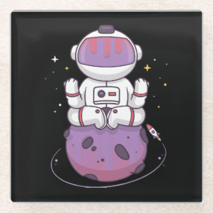 Dessous-de-verre En Verre Yoga spatial 