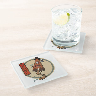 Dessous-de-verre En Verre Yokai Classique Karakasa-obake- Folklore Japonais