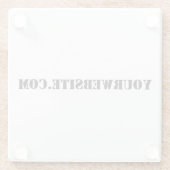 Dessous-de-verre En Verre YourWebSite.com (Dos)