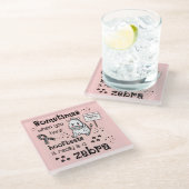 Dessous-de-verre En Verre Zebra awareness (Incliné)