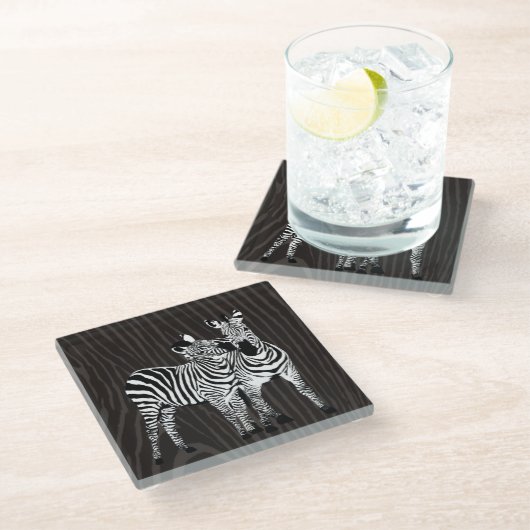 Dessous-de-verre En Verre Zebra Play (Incliné)