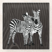 Dessous-de-verre En Verre Zebra Play (Devant)