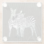 Dessous-de-verre En Verre Zebra Play (Dos)