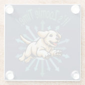 Dessous-de-verre En Verre Zoomie Time Golden Lab (Dos)