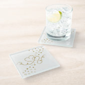 Dessous-de-verre En Verre Zwei Herzen (Incliné)