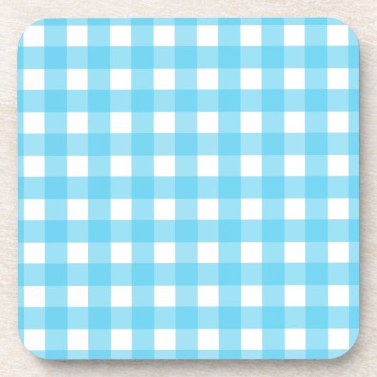 Dessous-de-verre En vichy bleu cérusé clair (Devant)