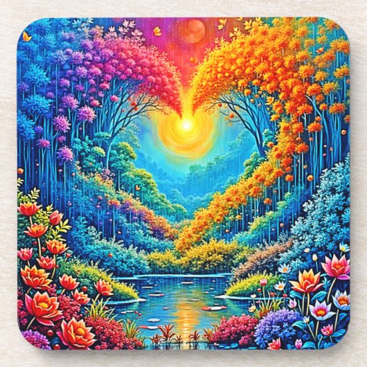 Dessous-de-verre Enchanted Forest Heart of Light Design (Devant)