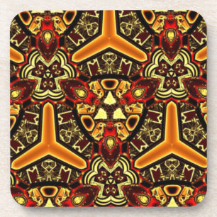 Dessous-de-verre Ensemble abstrait de luxe de concepteur de tribal