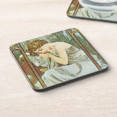 Dessous-de-verre Ensemble d'Alphonse Mucha Repos de la Nuit Coaster (Côté gauche)