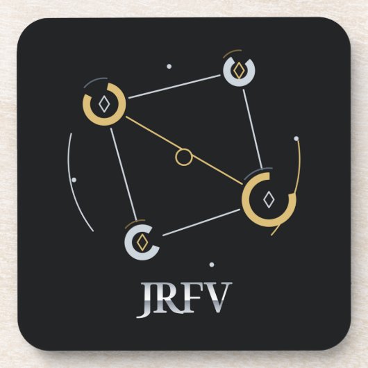 Dessous-de-verre Ensemble de 6 cadrans de constellation JRFV (Devant)