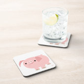 Dessous-de-verre Ensemble de sous-verres dessin animé mignon cochon (Côté Droit)