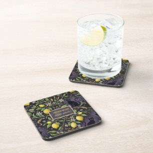 Dessous-de-verre Ensemble de sous-verres Halloween gothique à dos d