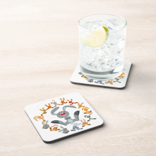 Dessous-de-verre Ensemble de sous-verres mandala de lapins de dessi