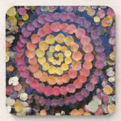 dessous de verre ensemble feuilles automne spirale (Devant)