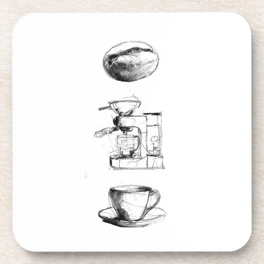 Dessous-de-verre Ensemble Lover Café (Devant)