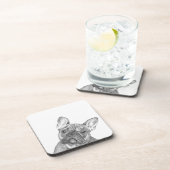 Dessous-de-verre Ensemble mignon de bouledogue français de 6 (Côté Droit)