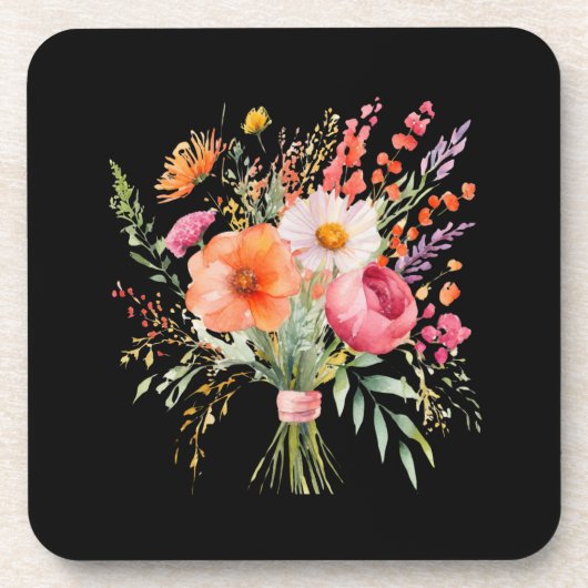 Dessous-de-verre Ensemble rustique charmant de 6 dans le style flor (Devant)