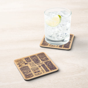 Dessous-de-verre Ensemble vintage de Tiki