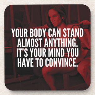 Dessous-de-verre Entraînement féminin Mots inspirants