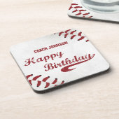 Dessous-de-verre Entraîneur Joyeux Anniversaire Grand Grunge Baseba (Côté gauche)