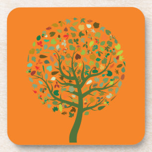 Dessous-de-verre Environnement écologique de l'arbre vert