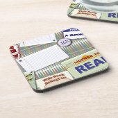 Dessous-de-verre Epic Style Writers Collage Art Design Motif (Côté gauche)