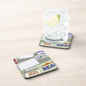 Dessous-de-verre Epic Style Writers Collage Art Design Motif (Côté Droit)