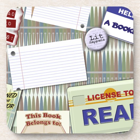 Dessous-de-verre Epic Style Writers Collage Art Design Motif (Devant)