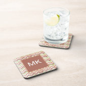 Dessous-de-verre Épice de scribble Chevron ZigZag (Côté Droit)