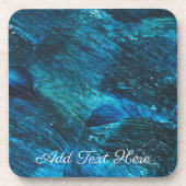 Dessous-de-verre Épingle de peinture turquoise (Devant)