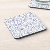 Dessous-de-verre Équations de physique dans le stylo bleu // (Côté gauche)