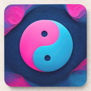 Dessous-de-verre Équilibre géométrique : Motif dynamique Yin Yang