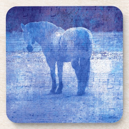 Dessous-de-verre Equine pourpre (Devant)