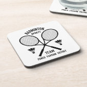 Dessous-de-verre Équipe de badminton (Côté gauche)