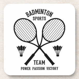 Dessous-de-verre Équipe de badminton