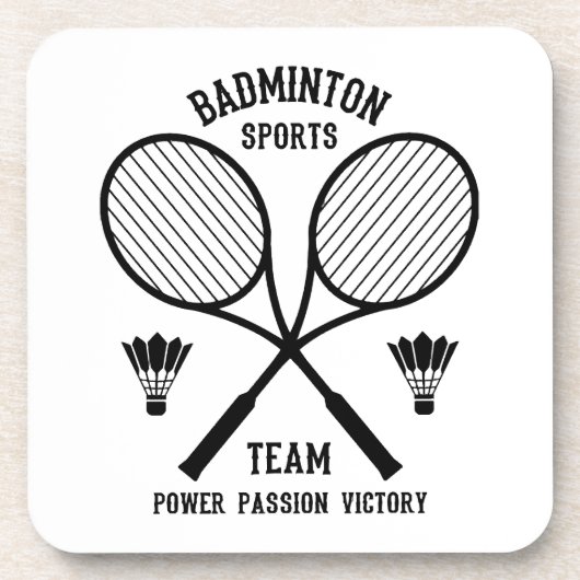 Dessous-de-verre Équipe de badminton (Devant)