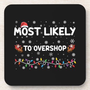 Dessous-de-verre Équipe de Noël la plus susceptible de trop magasin