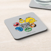 Dessous-de-verre Équipe de Rue Sésame (Côté gauche)